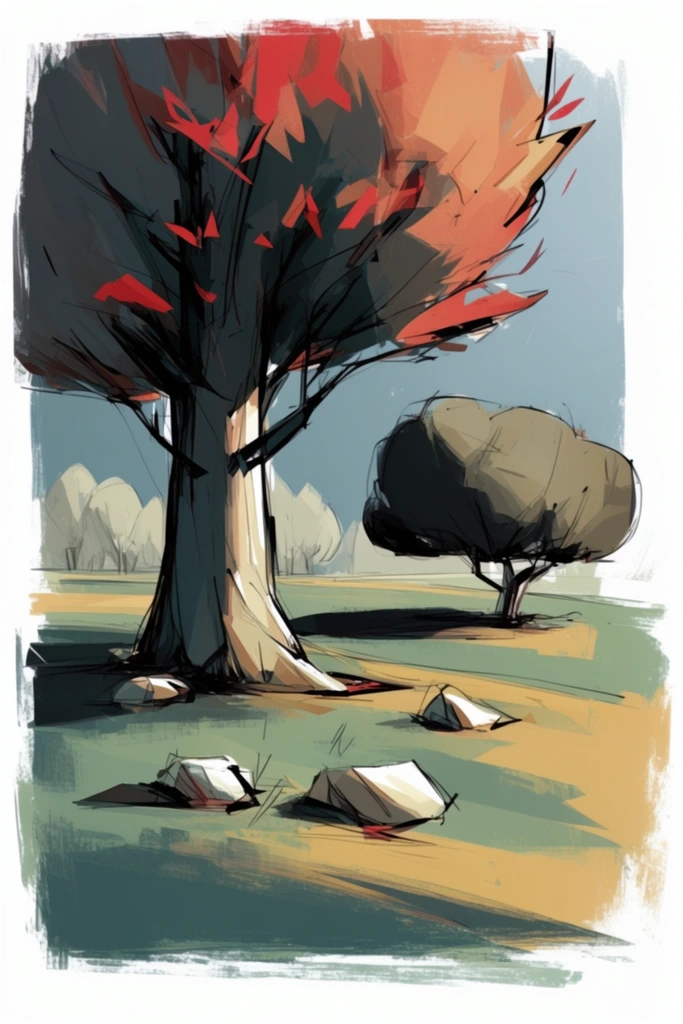 Textured Dramatic Realism style AI image example 2