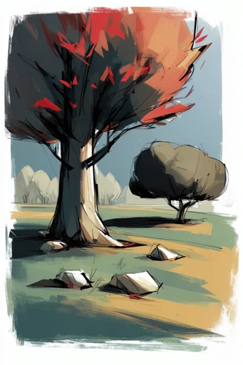 Textured Dramatic Realism style AI image example 2