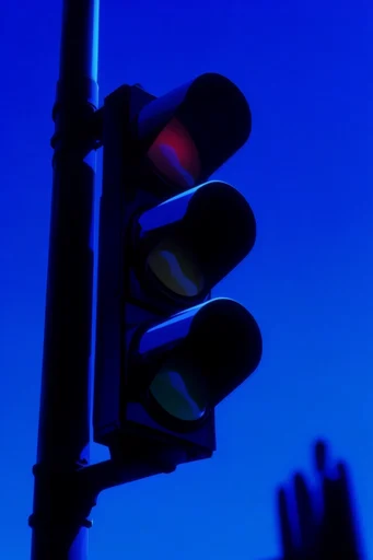 Electric Noir Futurism style reference image — high-contrast silhouette
