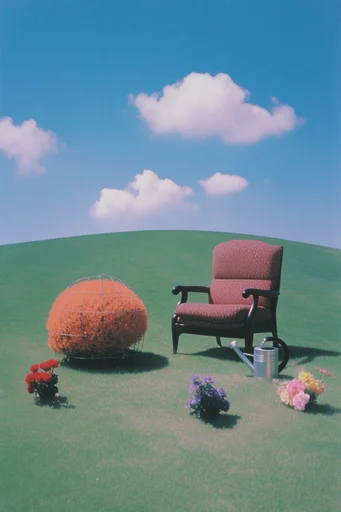 Surrealist Saturated Americana style reference image — high contrast cinematography