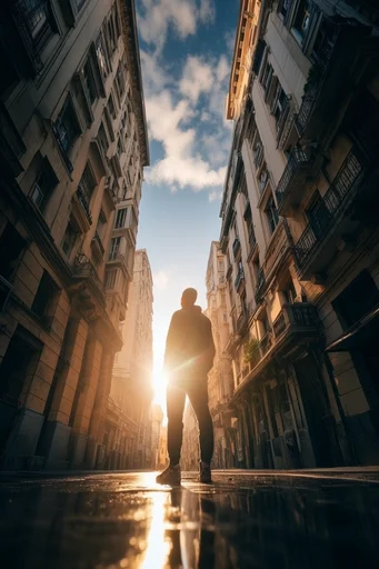 Monolithic Urban Vertigo moodboard — generate AI images in this style