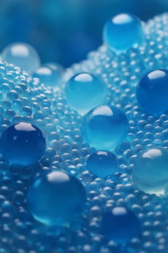 Visceral Cobalt Macro style reference image — extreme macro photography