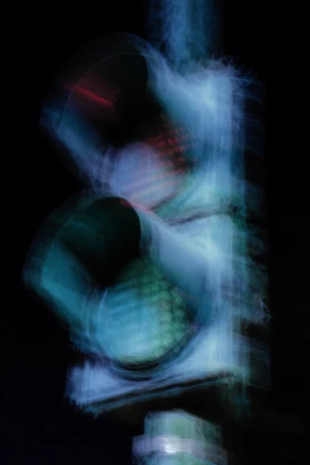 Luminescent Spectral Glitch style reference image — digital glitch distortion