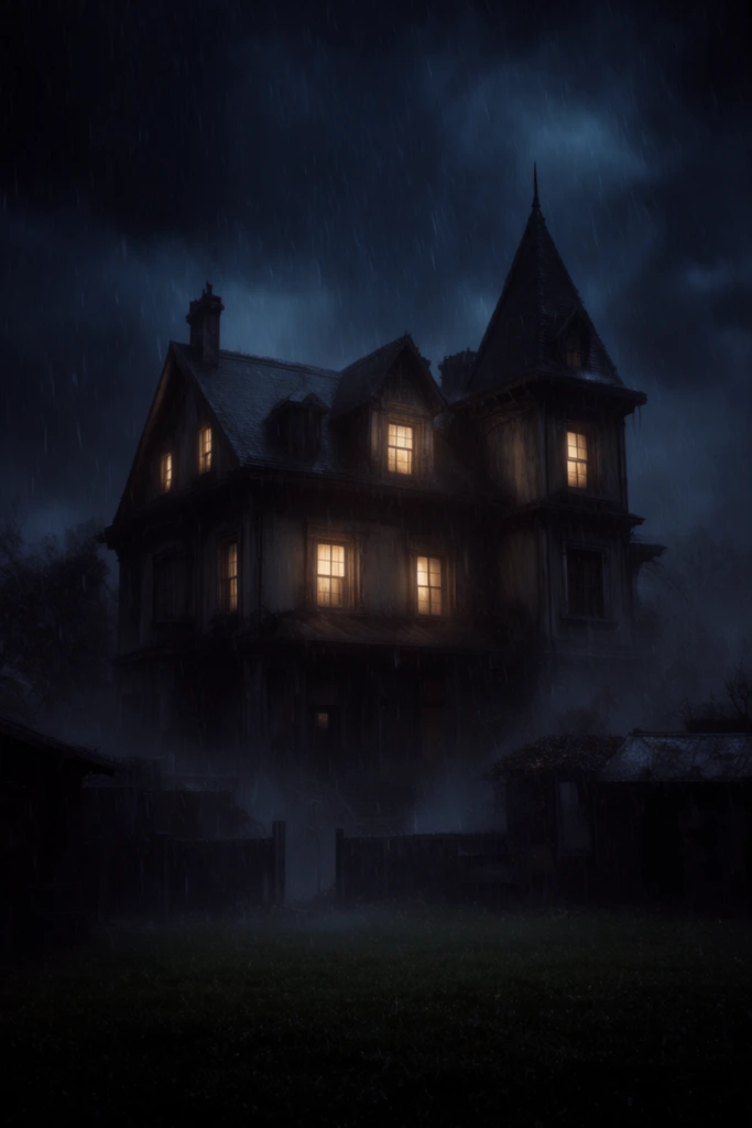 Atmospheric Gothic Noir style AI image example 2