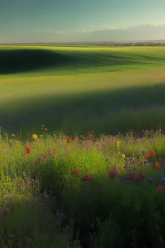 Minimalist Verdant Landscapes style reference image — solitary focal point