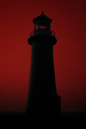 Cinematic Crimson Noir style reference image — dramatic shadows