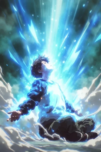 Celestial Kinetic Anime moodboard — generate AI images in this style