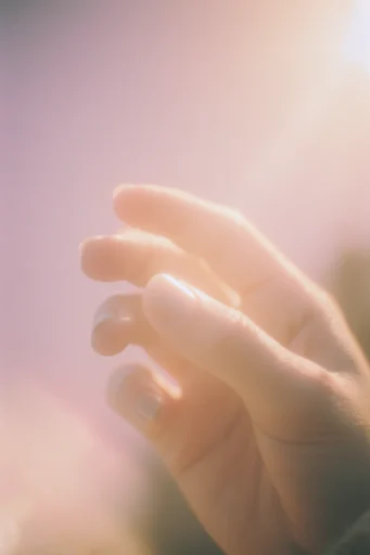 Ethereal Iridescent Nostalgia style reference image — vintage film grain