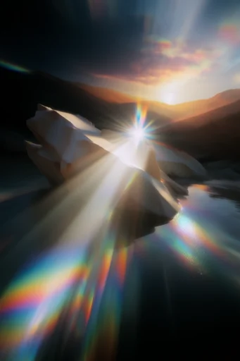 Chromatic Glitch Etherea style reference image — chromatic aberration