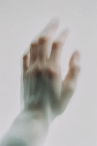 Ethereal Kinetic Minimalism style reference image — motion blur