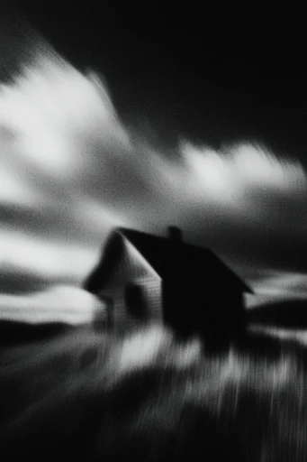Kinetic Spectral Noir style reference image — ethereal spectral distortion