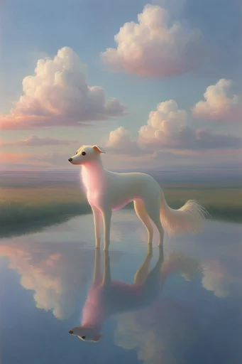 Ethereal Pastel Surrealism style reference image — serene atmosphere
