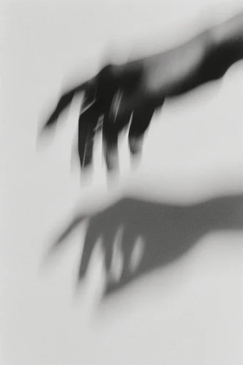 Kinetic Monochrome Noir style reference image — gritty film grain