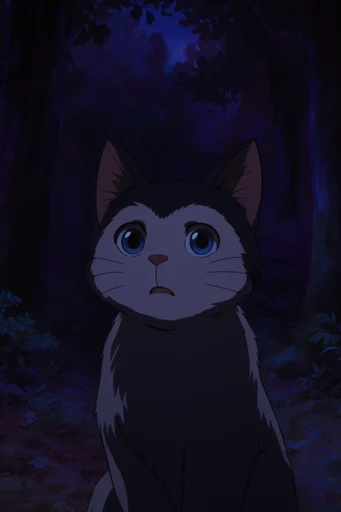 Nocturnal Spectral Anime style reference image — gothic fantasy atmosphere