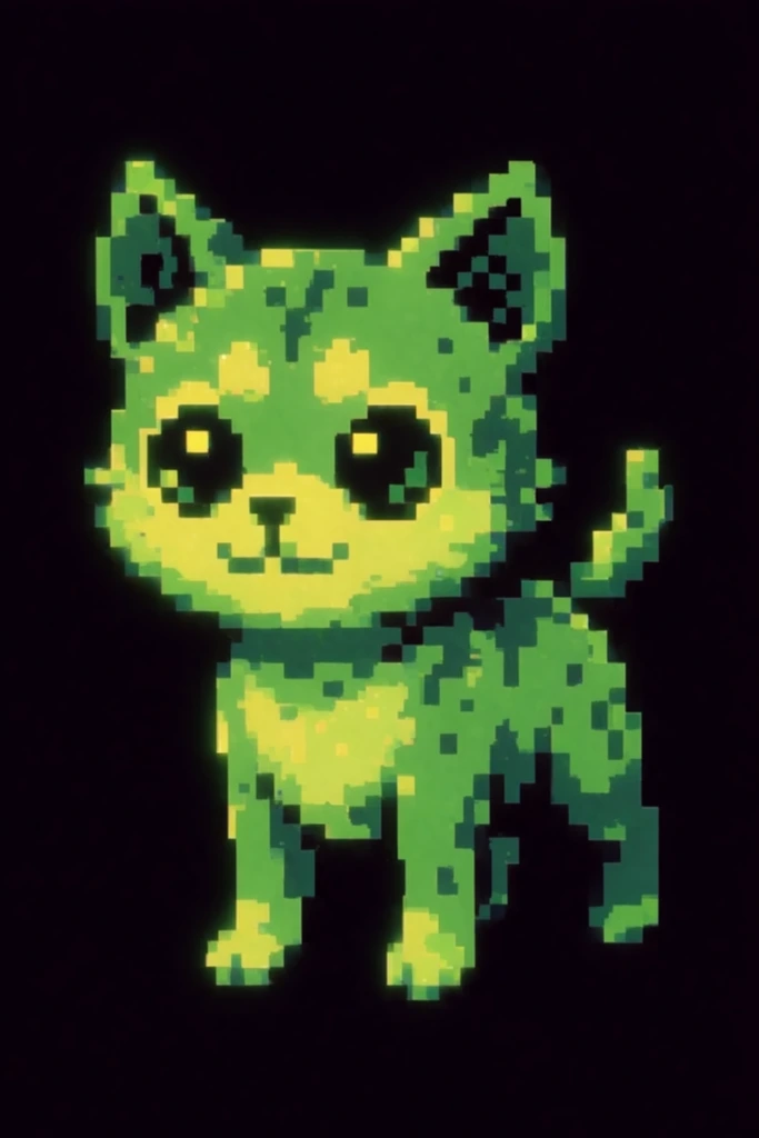 Neon Retro Pixel-Cosmos style AI image example 3