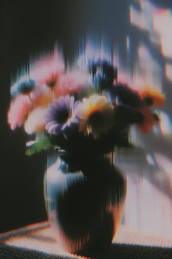 Analog Glitch Synthesis style reference image — phosphor screen texture
