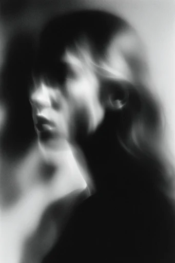 Avant-Garde Darkroom Noir style reference image — abstract photogram