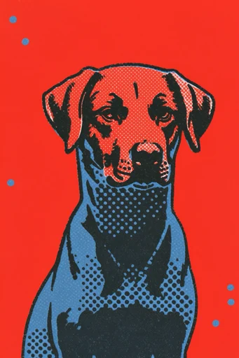 Textured Retro Graphic Pop style reference image — retro zine aesthetic