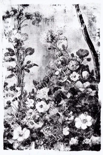 Gritty Analog Halftone style reference image — photocopy artifact
