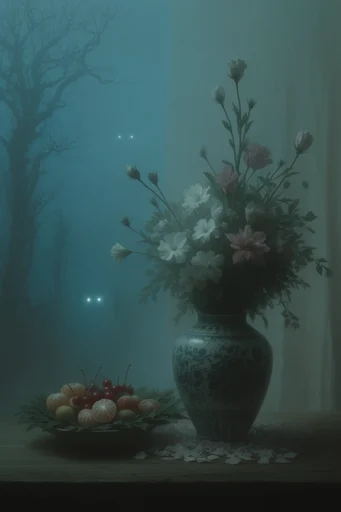 Atmospheric Monochromatic Minimalism style reference image — monochromatic gradient