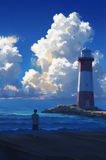 Nostalgic Summer Anime style reference image — nostalgic summer mood