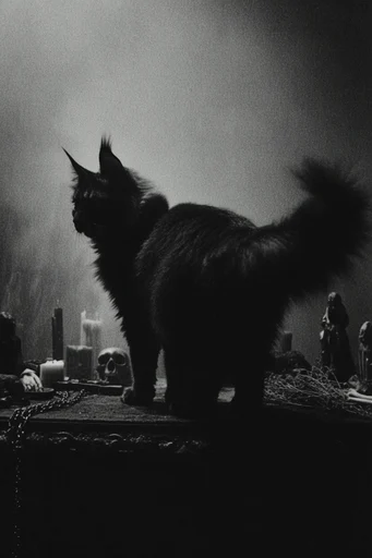 Cinematic Monochrome Noir style reference image — lo-fi analog texture