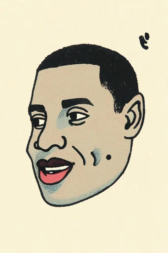 Muted Graphic Retro-Ink style reference image — minimalist graphic illustration