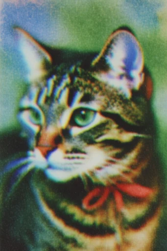 Neon Analog Halftone style reference image — duotone risograph aesthetic