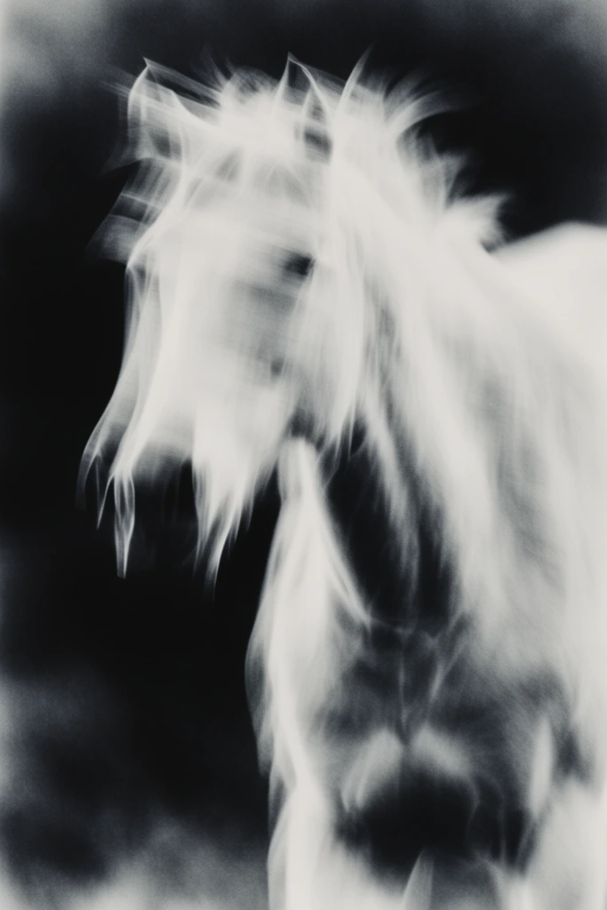 Monochrome Spectral Science style AI image example 3
