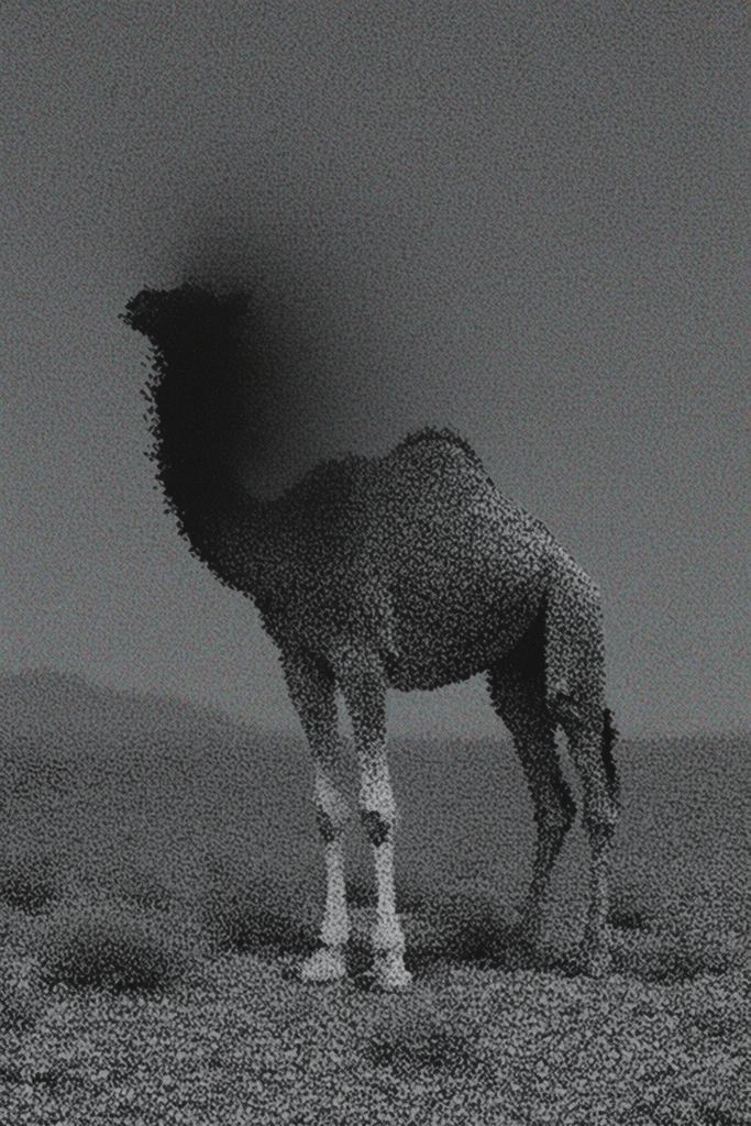 Gritty Monochromatic Noir style AI image example 3