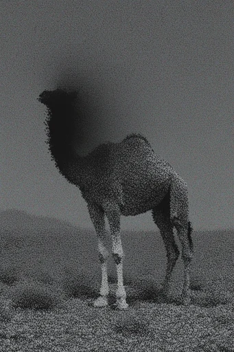 Gritty Monochromatic Noir style AI image example 3