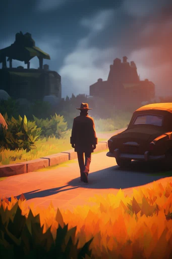 Vibrant Stylized Fantasy style reference image — stylized 3D digital art