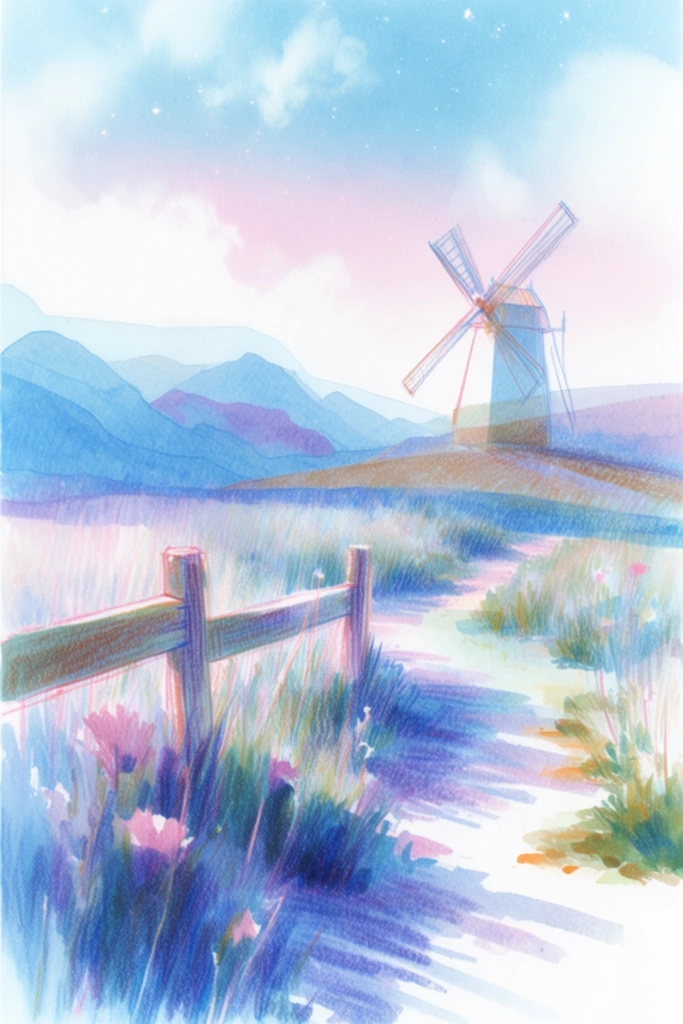 Ethereal Sketch Expressionism style AI image example 2