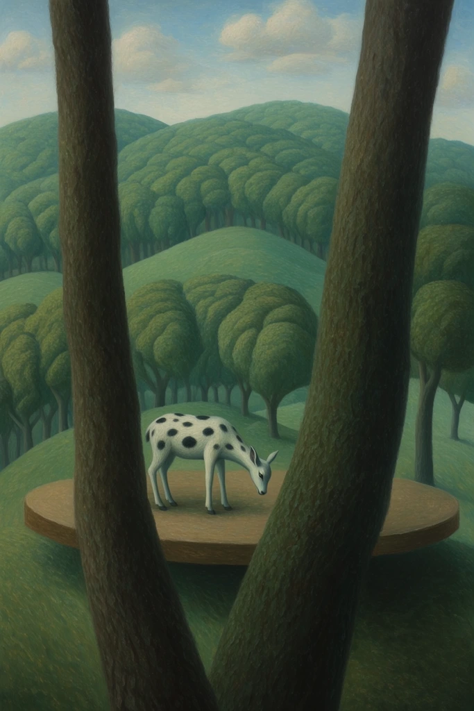 Ethereal Pastoral Surrealism style AI image example 3