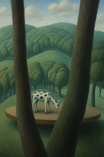 Ethereal Pastoral Surrealism style reference image — surreal natural forms