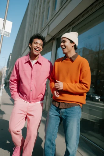 Vibrant Sunlit Optimism style reference image — candid portrait