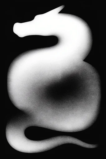 Monochromatic Surrealist Noir style reference image — minimalist surrealism