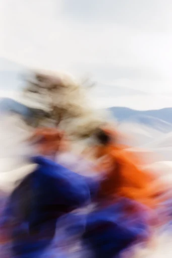 Kinetic Ethereal Motion style reference image — shutter drag