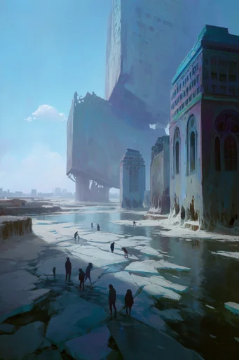 Ethereal Monumental Dreamscapes style reference image — colossal scale