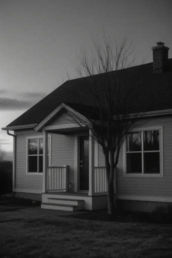 Tactile Monochrome Noir style AI image example 4