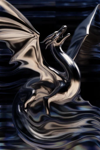 Corrupted Chrome Glitch style reference image — chromatic aberration