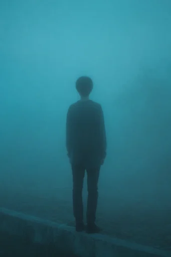 Monochromatic Teal Void moodboard — generate AI images in this style