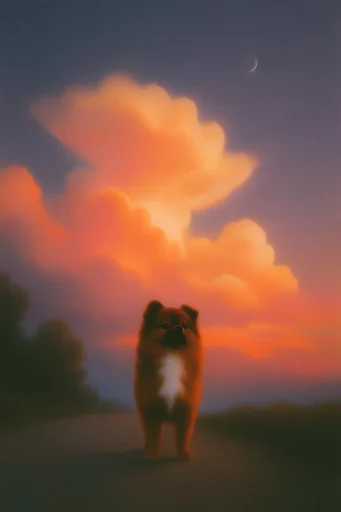 Analog Mythic Glow style reference image — surreal atmosphere