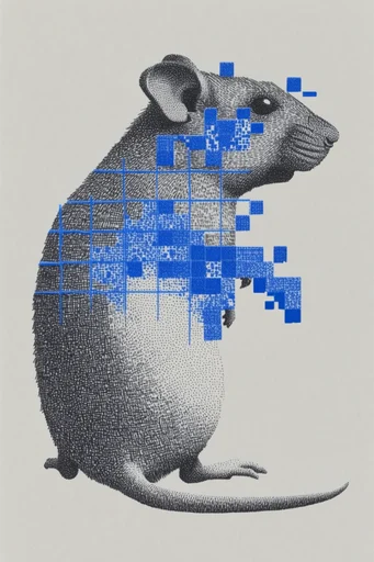 Synthetic Retro-Graphic Constructivism style AI image example 3