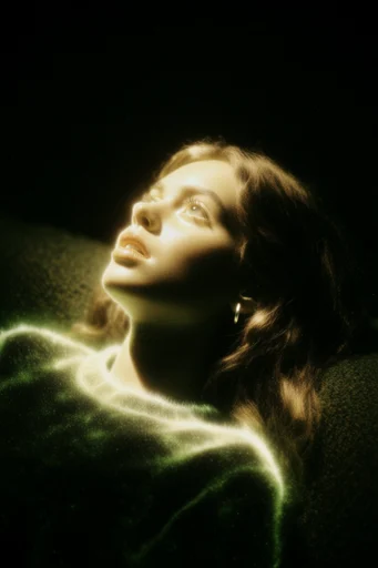 Luminous Noir Synth moodboard — generate AI images in this style