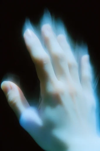 Spectral Bioluminescent Noir style reference image — bioluminescent cyan glow