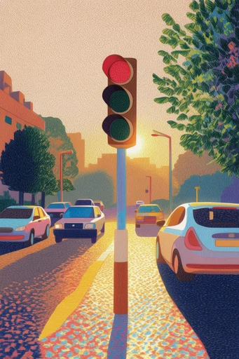 Vibrant Textured Narrative style reference image — storybook illustration style