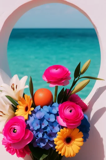 Hyper-Saturated Surreal Pop style reference image — graphic shadow play