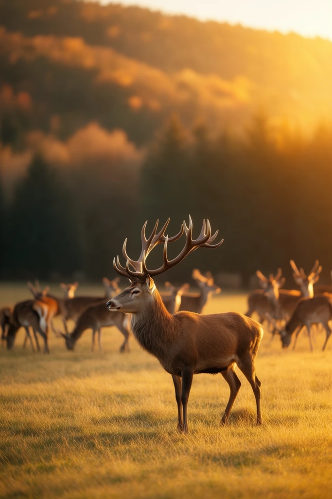 Ethereal Golden Wildlife style AI image example 2