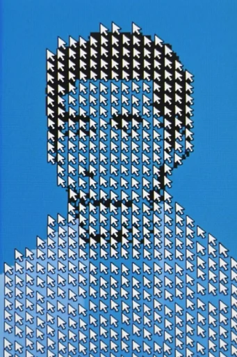 Retro Cursor Glitchcore style reference image — aliased pixel geometry